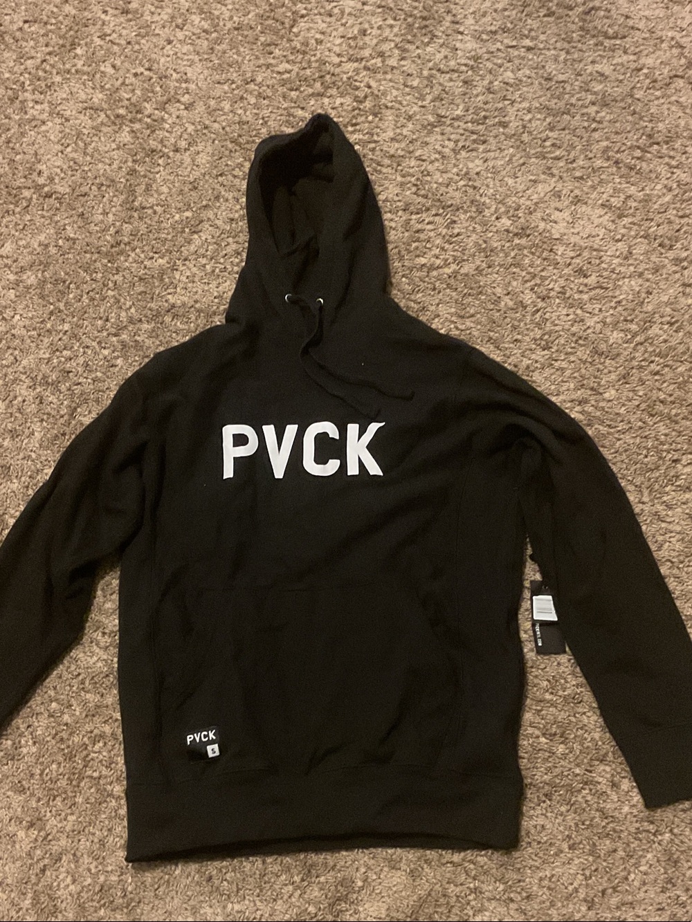 PVCK Kids' Black Logo Hoodie